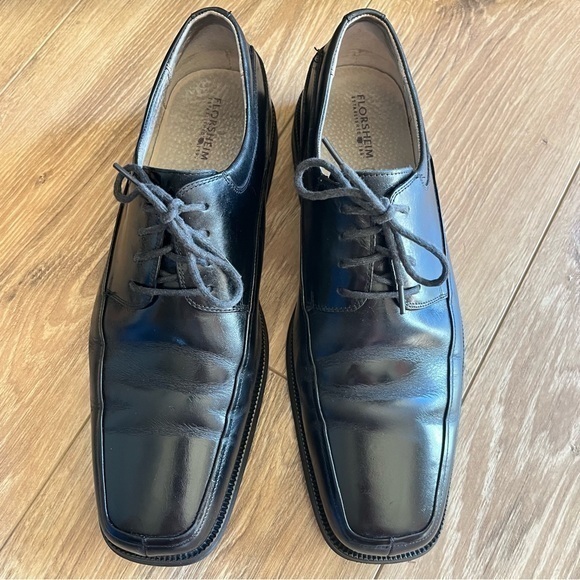 Florsheim Bio Comfort Men Size 10D Black Leather Oxford Shoes Model # 14051-001 - Picture 8 of 16